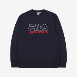 Fila Linear Italia Logo One To One - Naisten Hoodie - Laivastonsininen | FI-73501